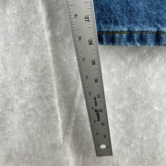 George Jeans Men's Sz 36x30 Blue Denim Medium Wash Regular Tapered Leg Mid Rise - Picture 5 of 12